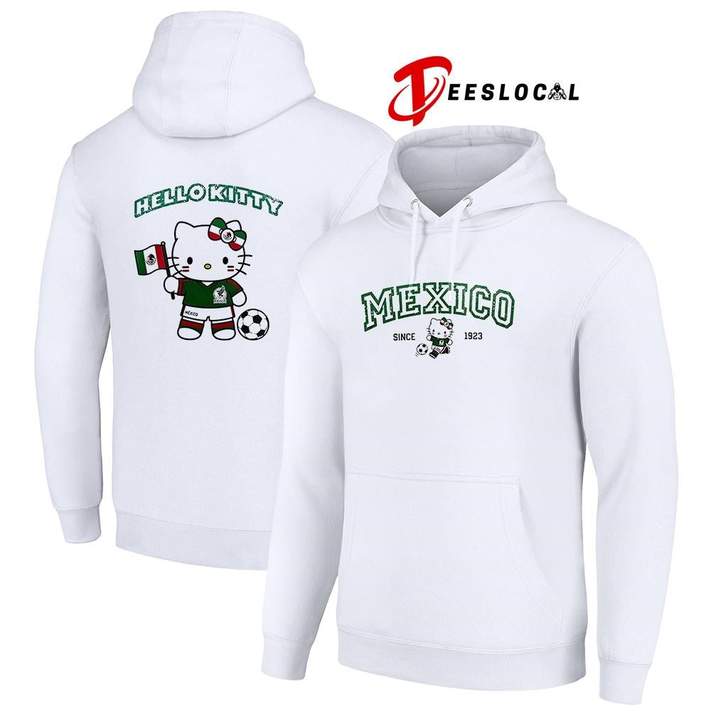 Hello Kitty x Mexico Soccer since 1923 cartoon shirt