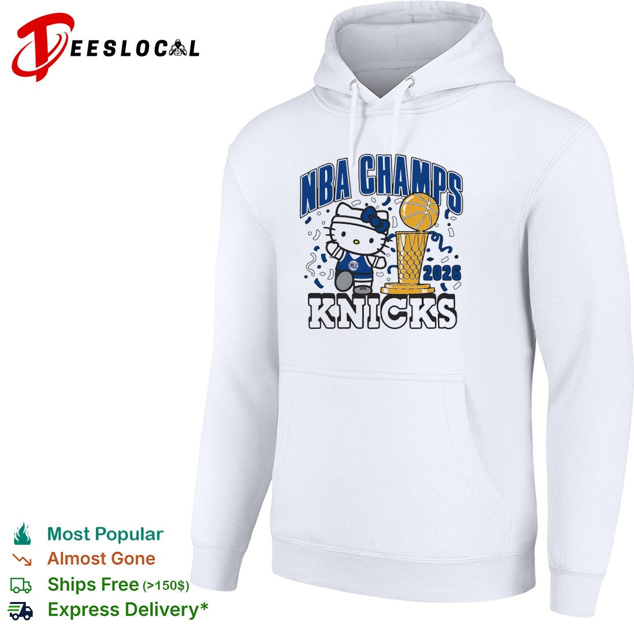 Hello Kitty x New York Knicks NBA Champs 2026 Sanrio Basketball Celebration shirt