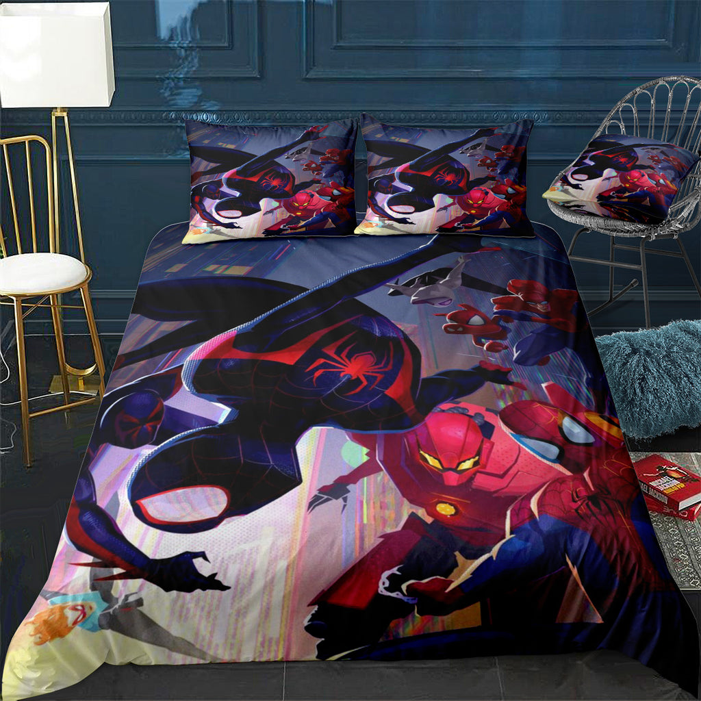 Heroes of the Spiderverse Bedding Set (Duvet Cover & Pillow Shams)