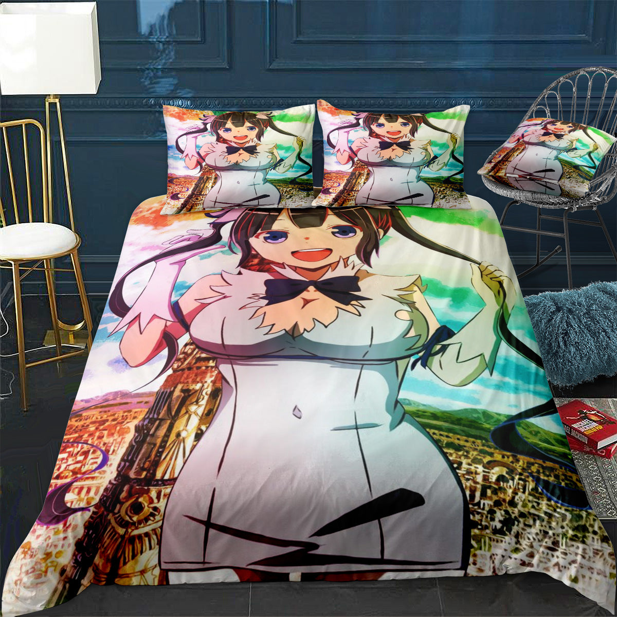 Hestia Danmachi Anime Bedding Set (Duvet Cover & Pillow Shams)
