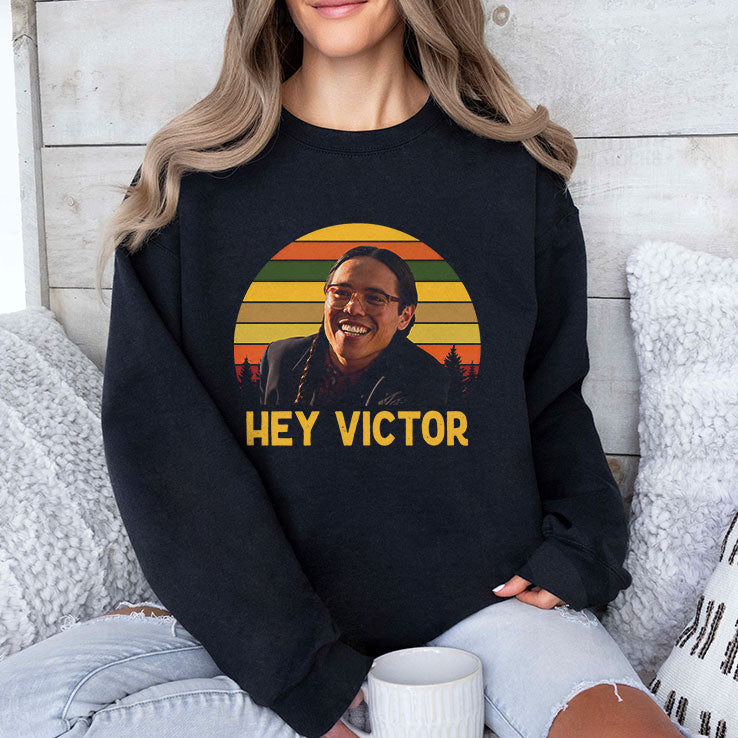 Hey Victor Thomas Builds-the-Fire Smoke Signals T Shirt