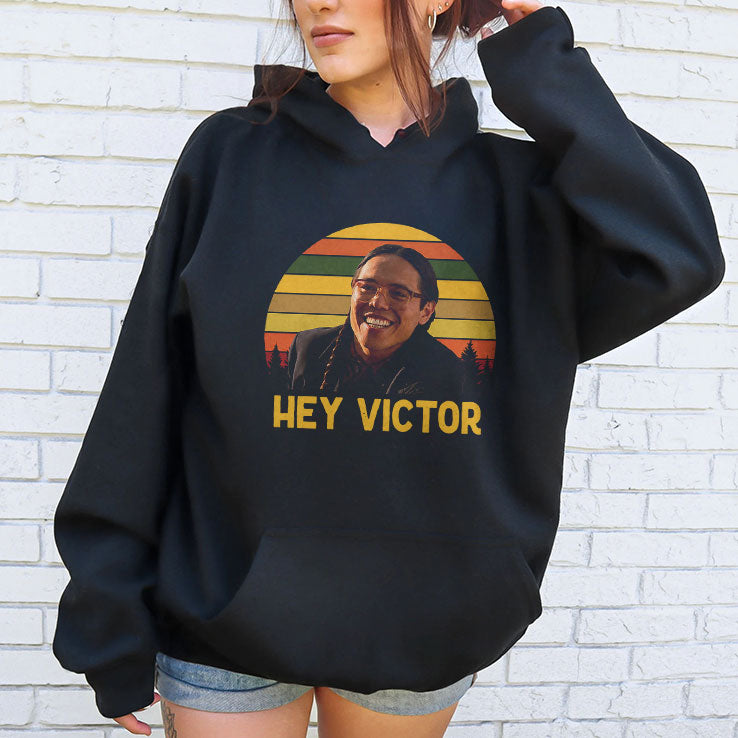 Hey Victor Thomas Builds-the-Fire Smoke Signals T Shirt