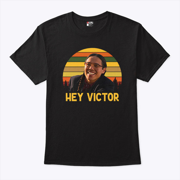 Hey Victor Thomas Builds-the-Fire Smoke Signals T Shirt