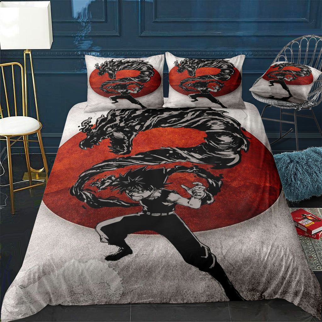 Hiei YuYu Hakusho Bedding Set (Duvet Cover & Pillow Shams)
