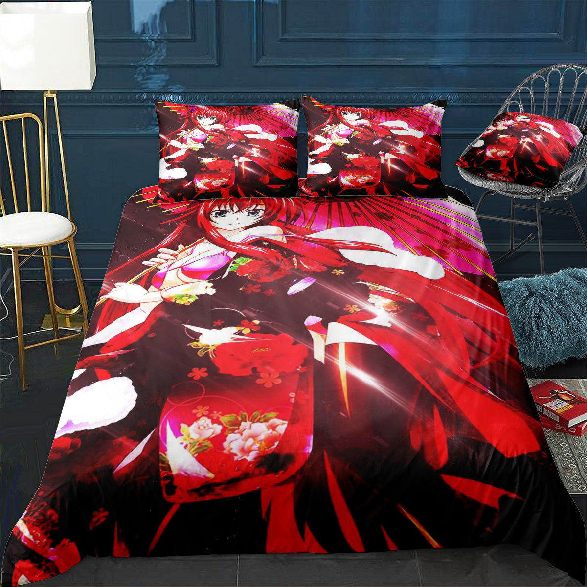 High School DxD Poster Bedding Set (Duvet Cover & Pillow Shams)