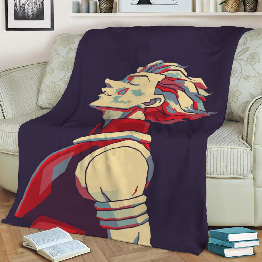 Hisoka Retro art Fleece Throw Blanket