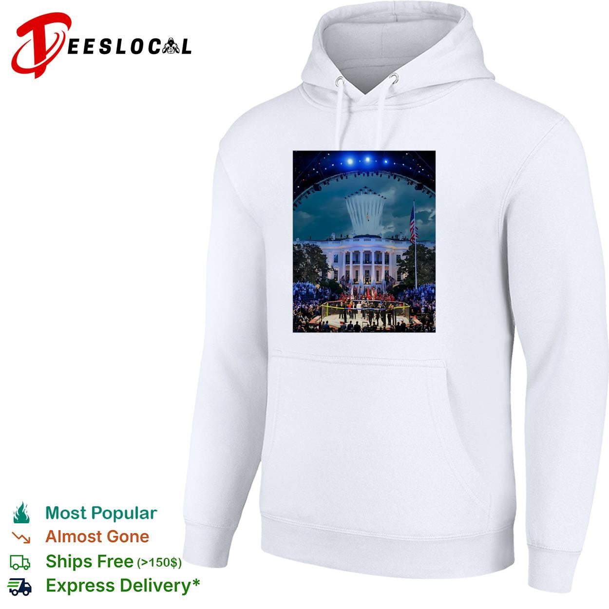 Historic mansion concert stage night scene art shirt