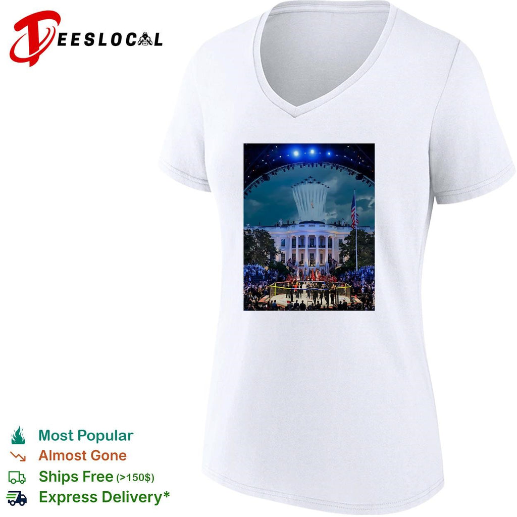Historic mansion concert stage night scene art shirt