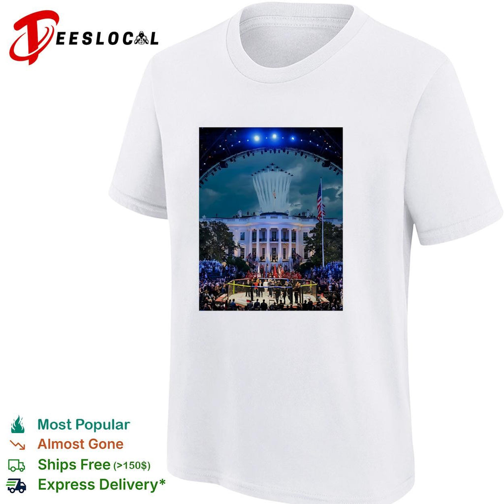 Historic mansion concert stage night scene art shirt
