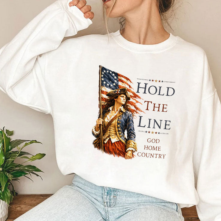 Hold The Line God Home Country T Shirt