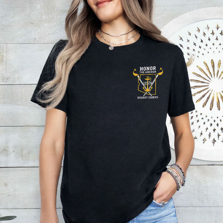 Honor The Anchor USN Desert Chiefs T Shirt