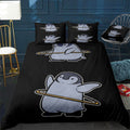 Hoola Hoop Penguin Owner G Bedding Set (Duvet Cover & Pillow Shams)