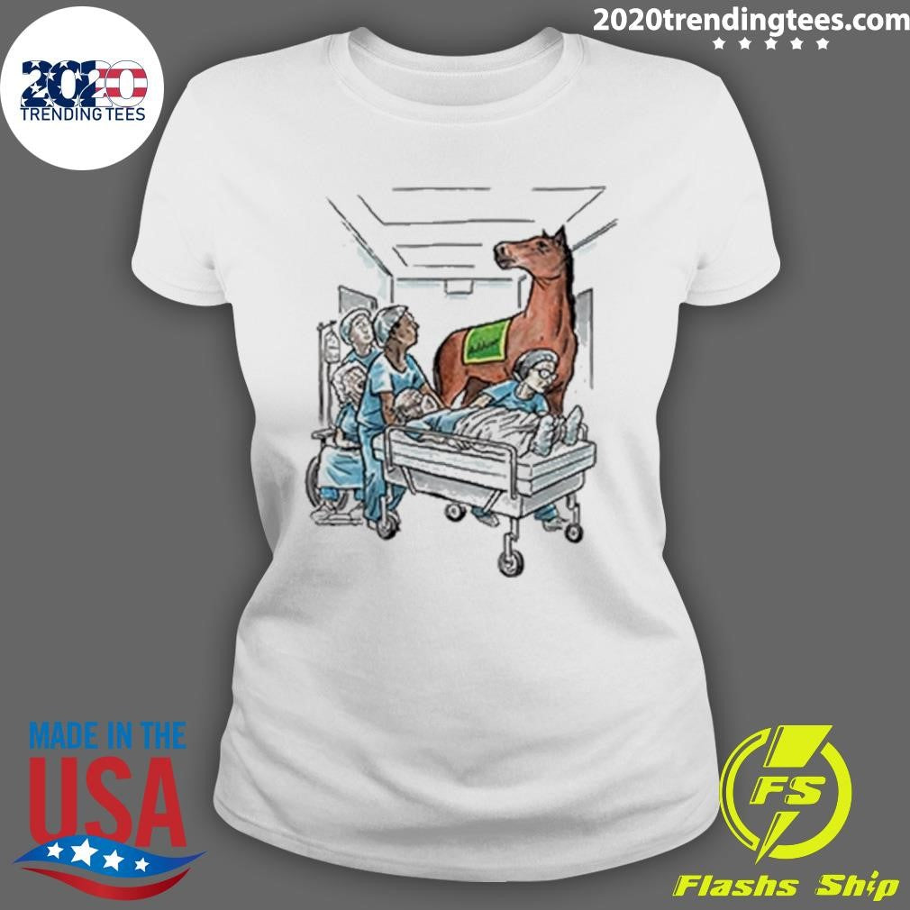 Horse Anti Hero Octagon SS Small White Shirt