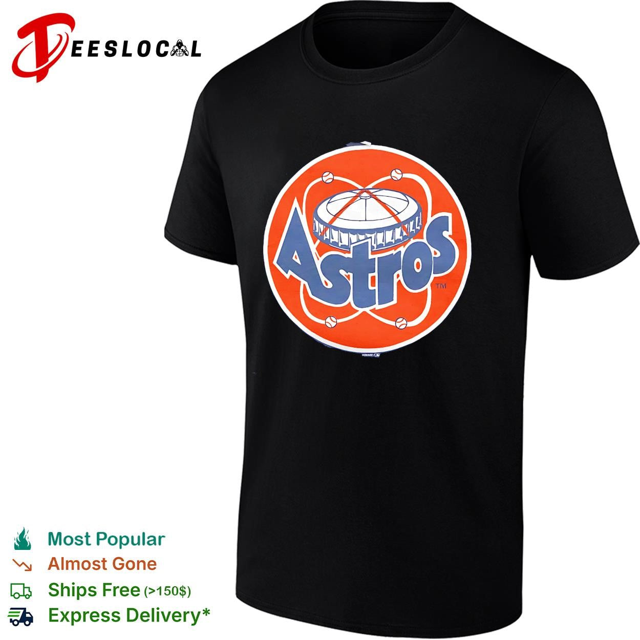 Houston Astros vintage Astrodome stadium circle logo shirt