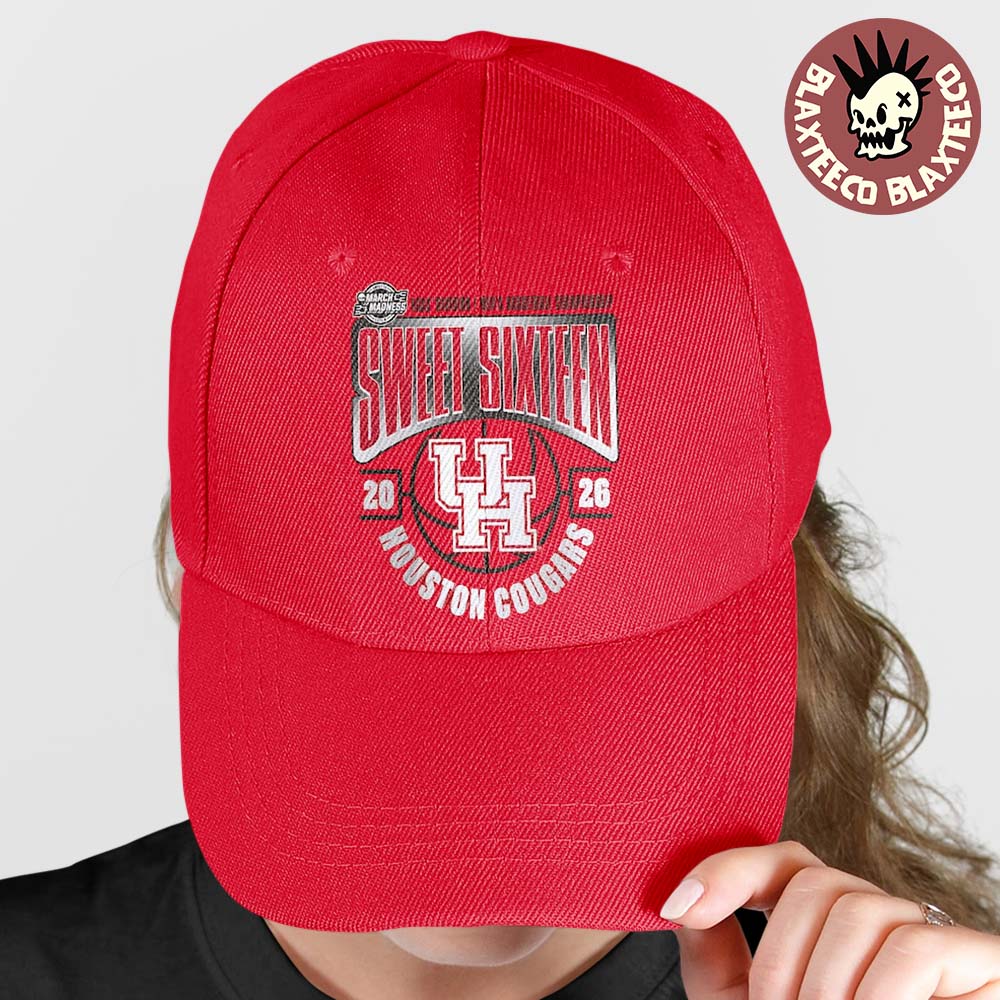 Houston Cougars Men’s Basketball 2026 NCAA March Madness Sweet 16 Cap Hat Snapback