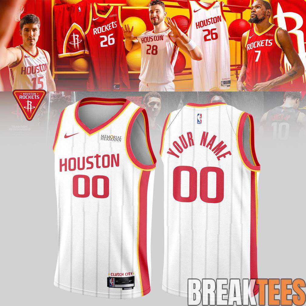 Houston Rockets New 2026 Custom White Basketball Jersey
