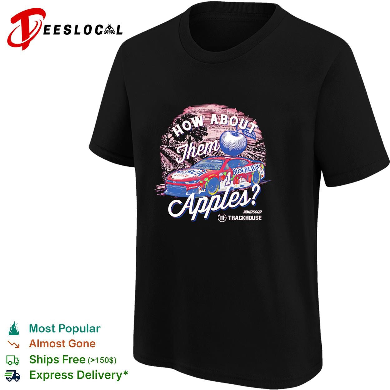 How about them apples Ross Chastain apple NASCAR Trackhouse shirt