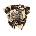 Howdy Fall Cow Bleached T-Shirts