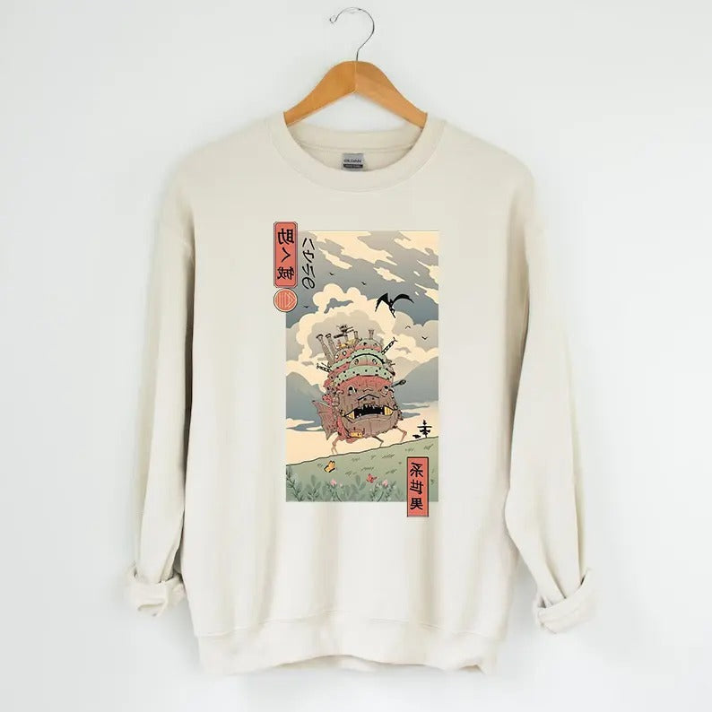 Howl'S Moving Castle Shirt Howl Sophie Shirt Howl Shirt Calcifer Shirt Studio Ghibli Hayao Miyazaki T-Shirts