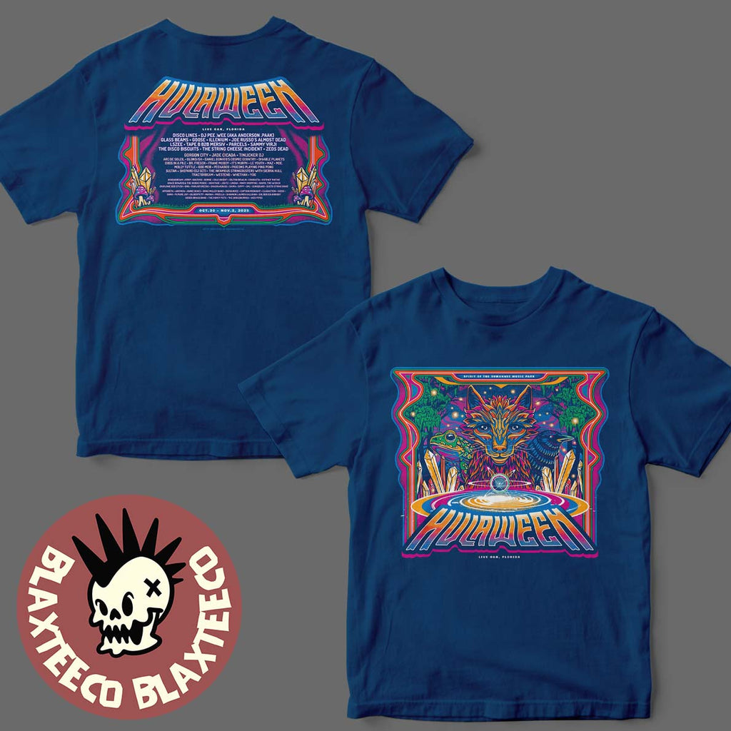 Hulaween Give Back To The Swamp Live Oak Florida 2025 From October 30 To November 2 2025 Spirit Of The Suwannee Music Park Two Sided T-Shirt