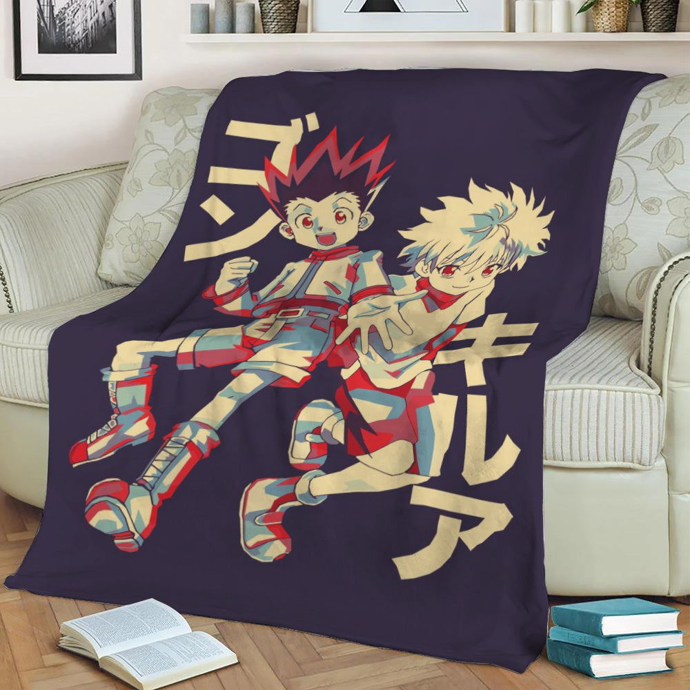 Hunterxhunter Fleece Throw Blanket