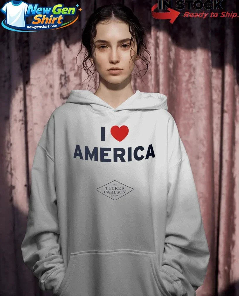 I Heart America The Tucker Carlson Show Shirt