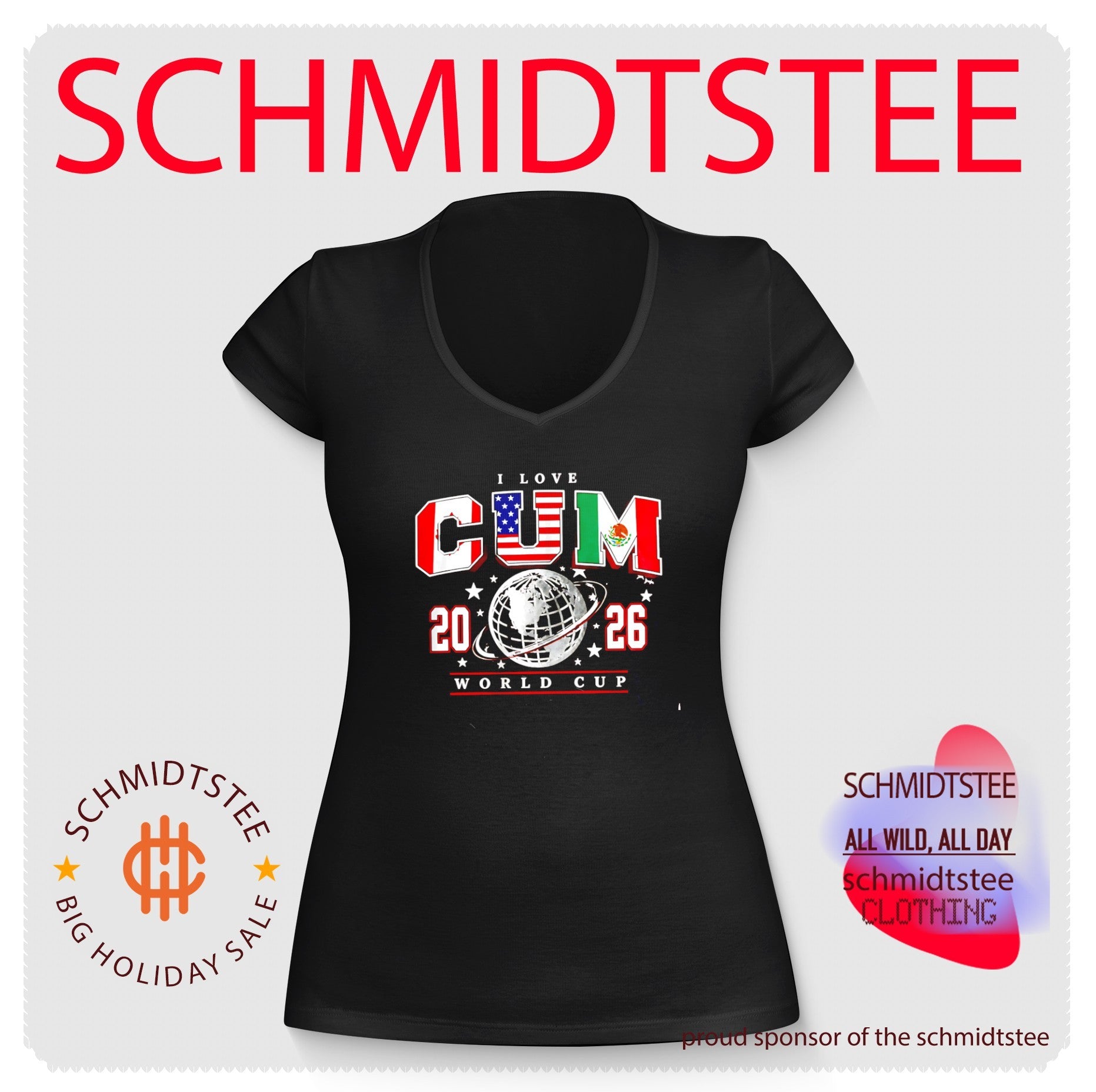 I Love Cum 2026 World Cup Canada USA Mexico shirt