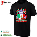 I Love Mexico Cartoon Cat Holding Mexico Flag National Pride Mexican Culture shirt