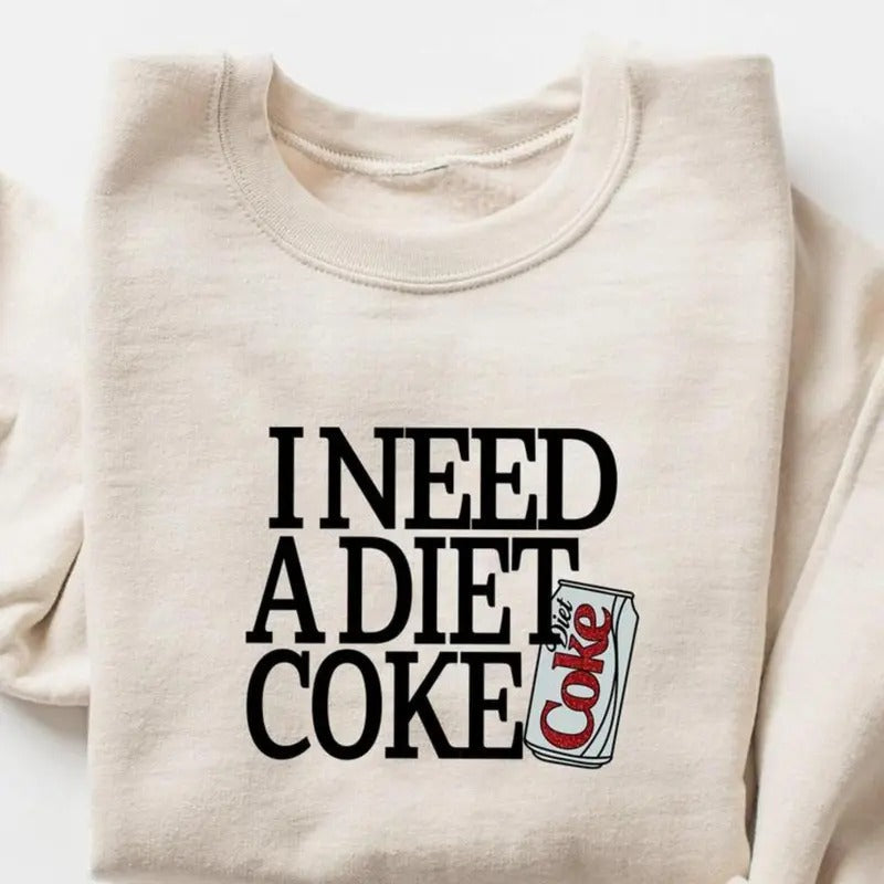 I Need Diet Coke Shirt Vintage Coke Shirt Retro Coke Lover Funny Soda Lover Shirt Soft Drink Tops Womenswear Menswear T-Shirts