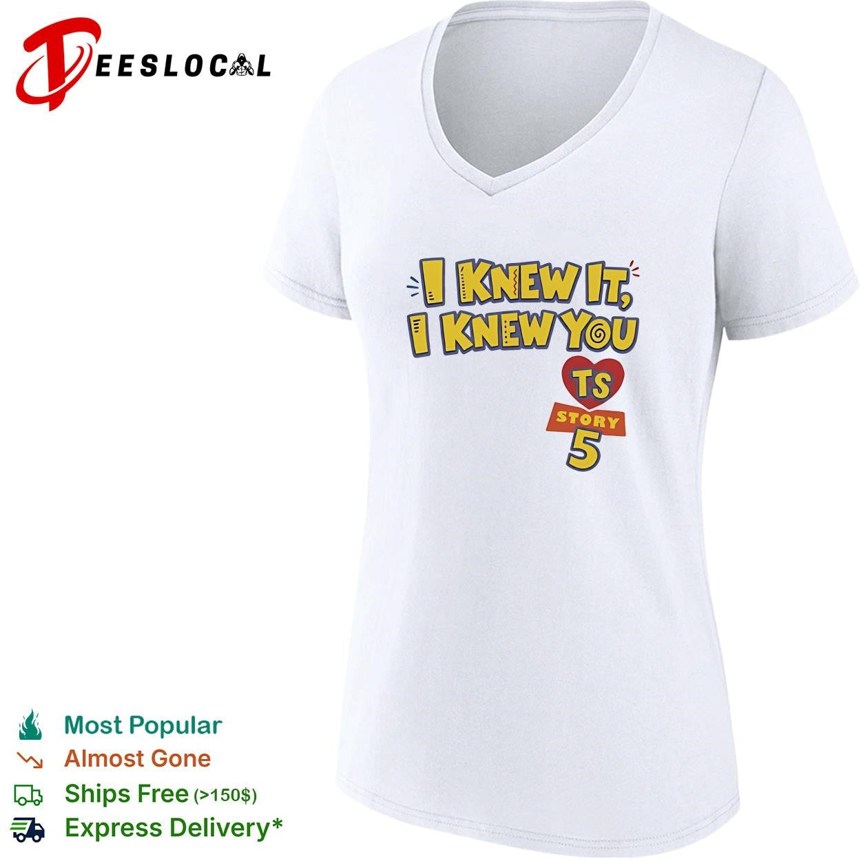 I knew it I knew you TS Toy Story 5 logo shirt