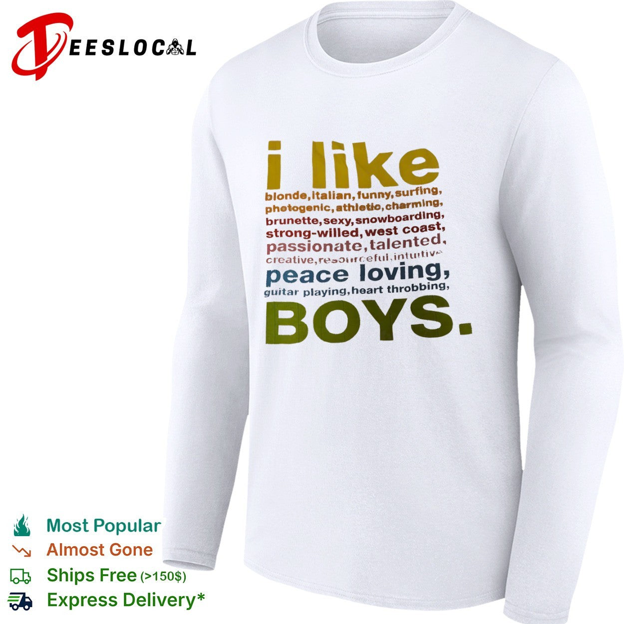 I like boys shirt