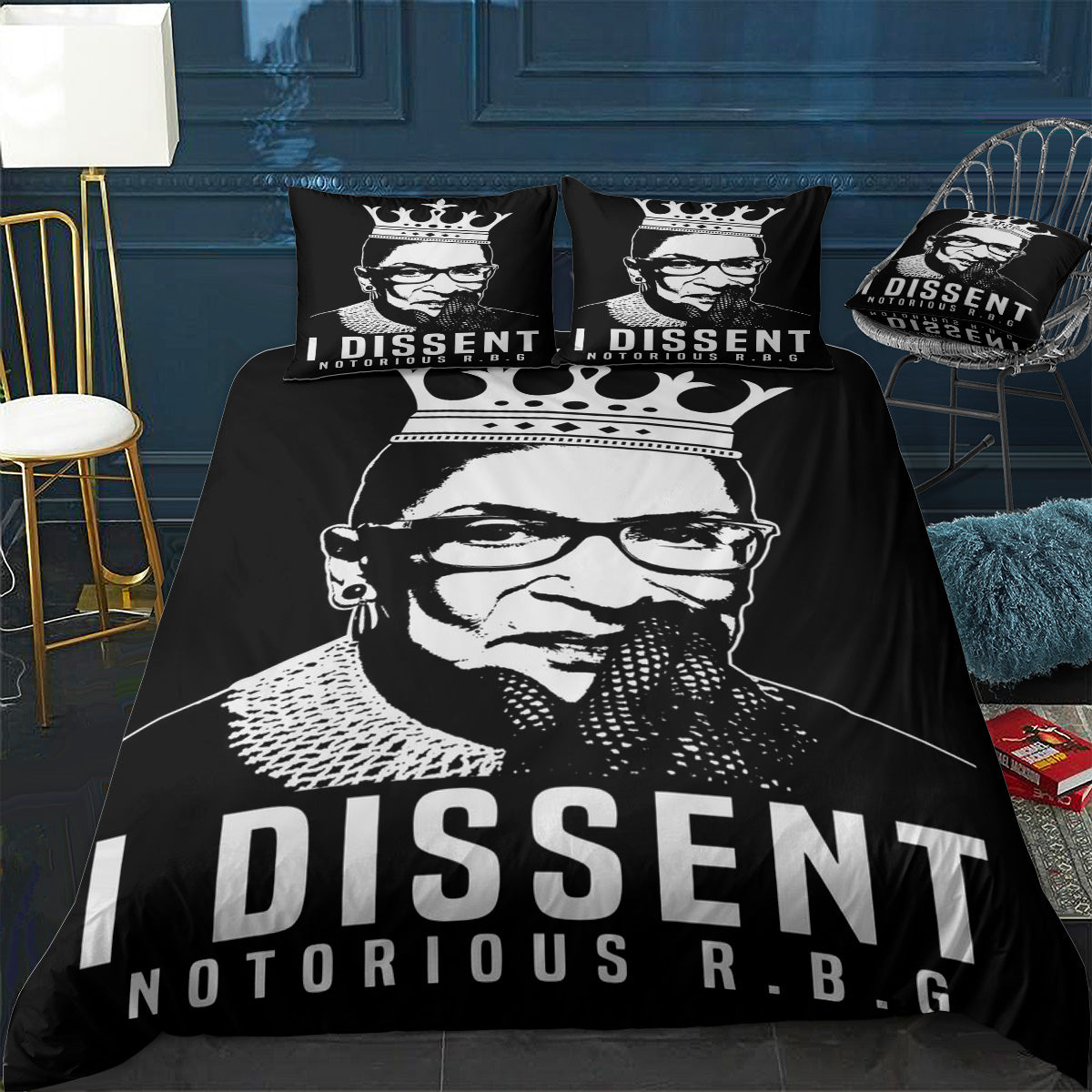 I Dissent RBG Bedding Set (Duvet Cover & Pillow Shams)