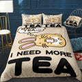 I Need More Tea Bunny Bedding Set (Duvet Cover & Pillow Shams)