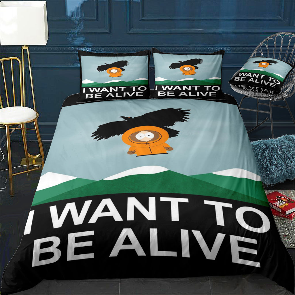 I Want To Be Alive! Bedding Set (Duvet Cover & Pillow Shams)