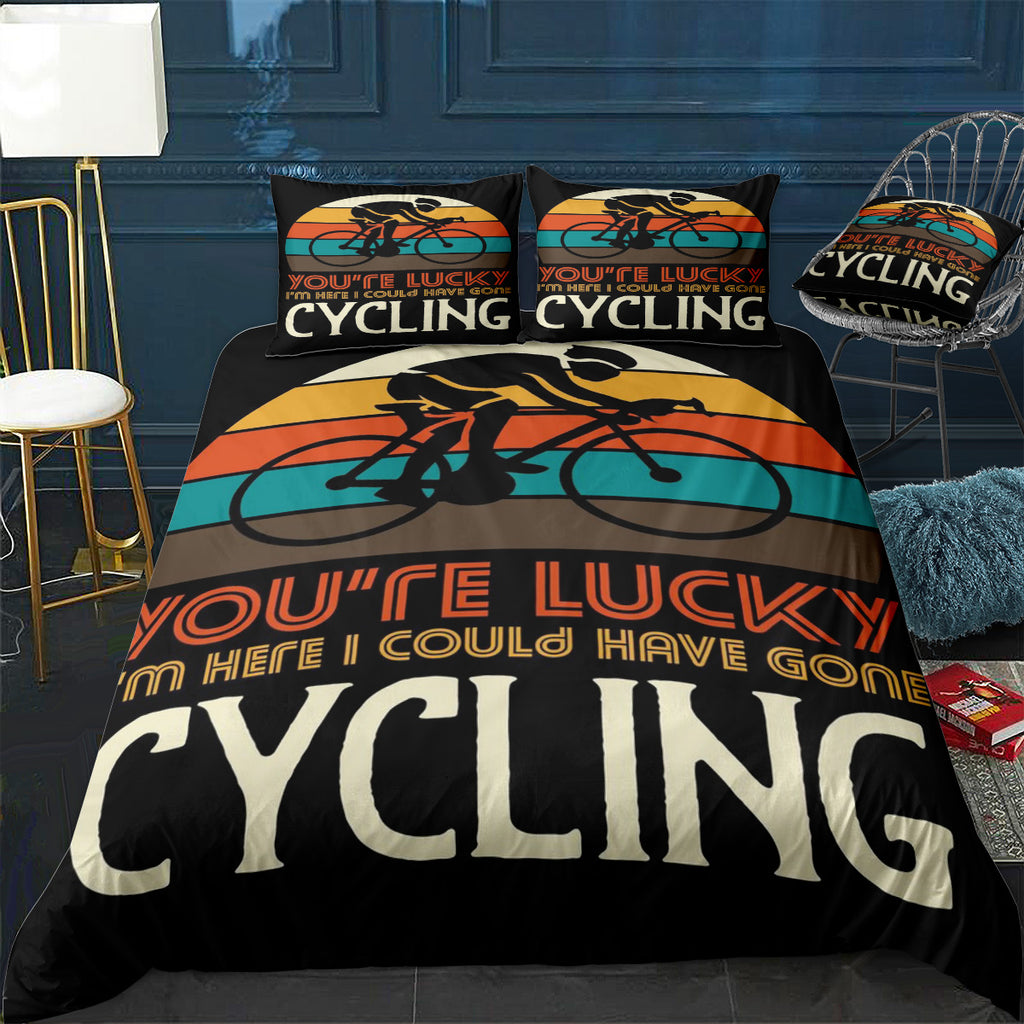 I could have gone cycling Bedding Set (Duvet Cover & Pillow Shams)