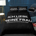 I love Wife Accordion Bedding Set (Duvet Cover & Pillow Shams)