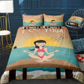 I love Yoga Bedding Set (Duvet Cover & Pillow Shams)