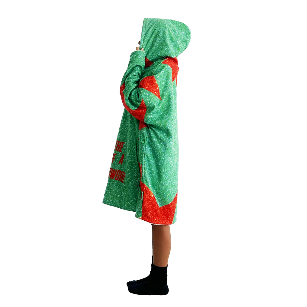 Stars Green PW25 Hoodie Blanket