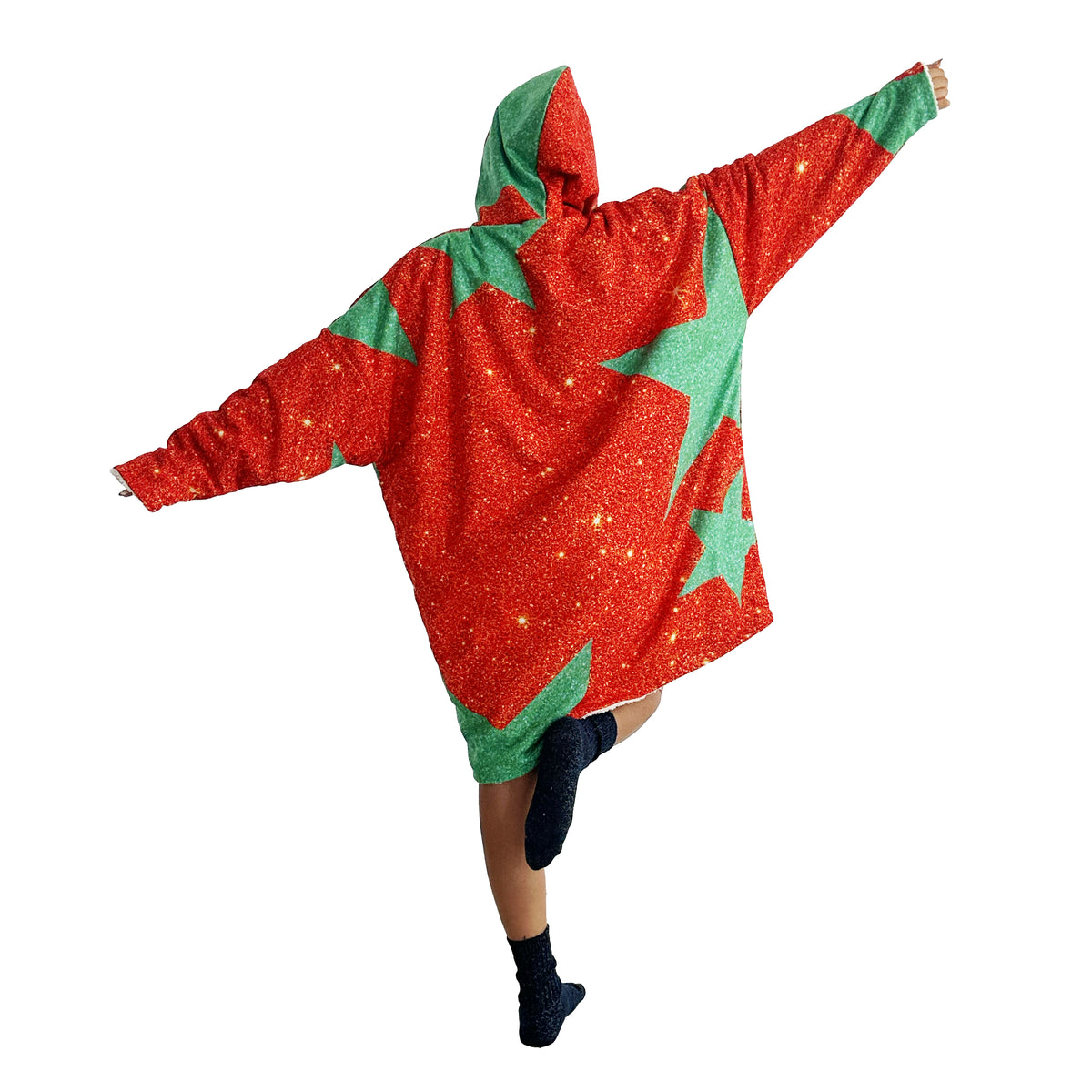 Stars Orange PW25 Hoodie Blanket