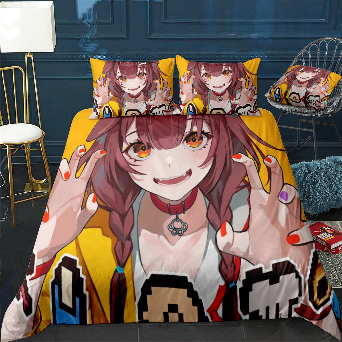 INUGAMI KORONE Bedding Set (Duvet Cover & Pillow Shams)