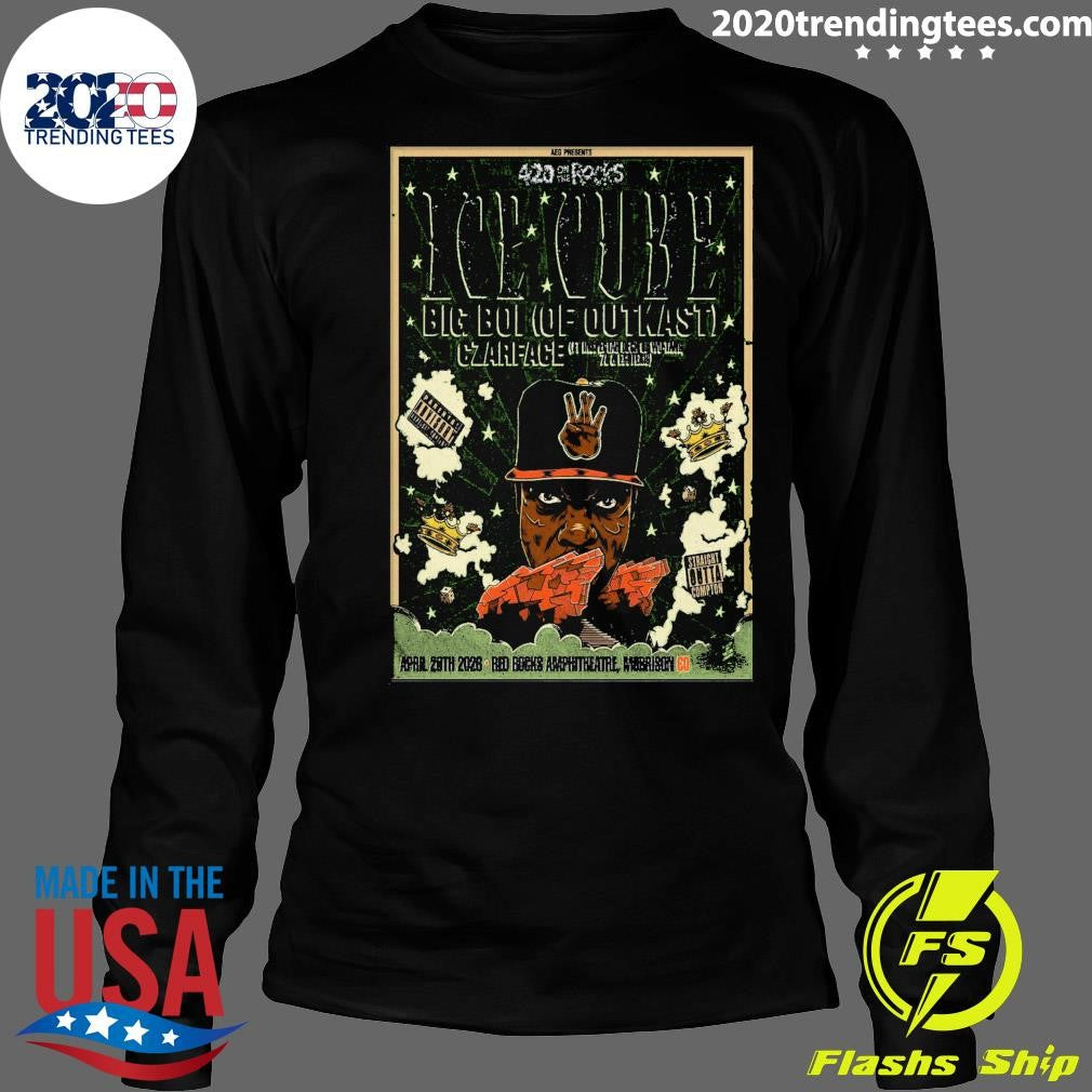 Ice Cube Big Boi Czarface April 20th 2026 Red Rocks Amphitheatre, Morrison Co Shirt