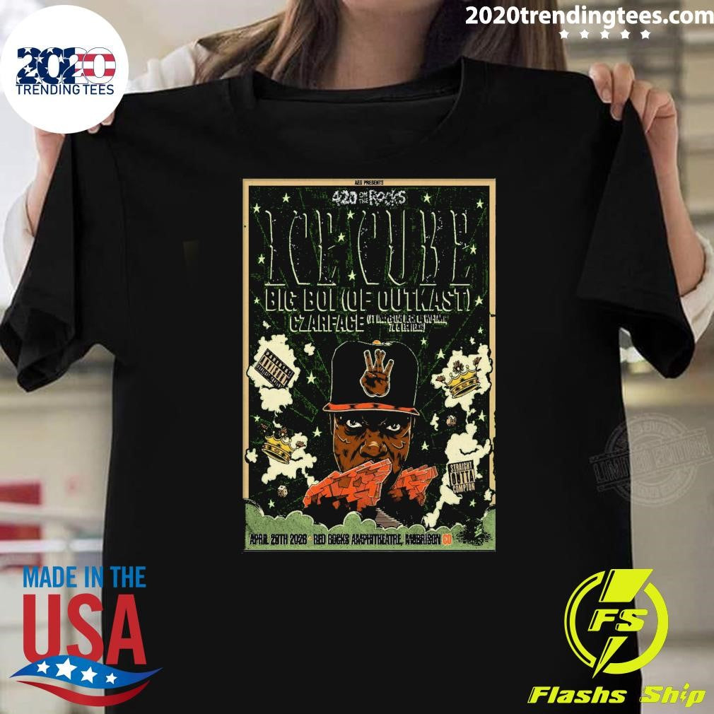 Ice Cube Big Boi Czarface April 20th 2026 Red Rocks Amphitheatre, Morrison Co Shirt