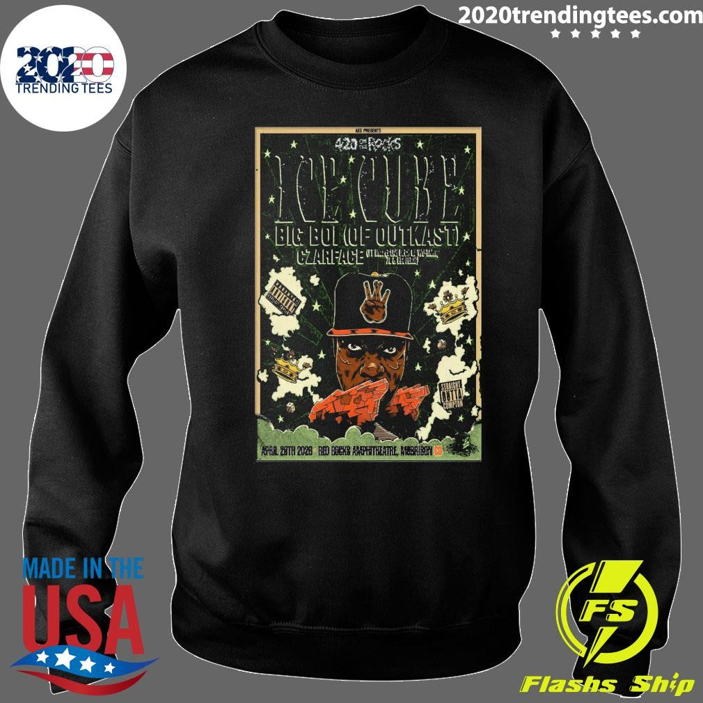 Ice Cube Big Boi Czarface April 20th 2026 Red Rocks Amphitheatre, Morrison Co Shirt