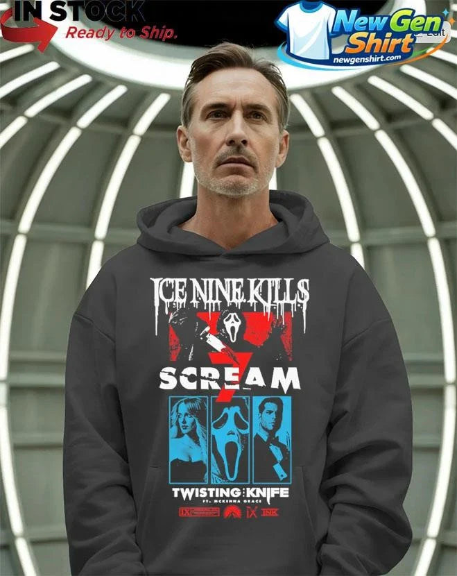 Ice Nine Kills Scream Twisting Knife Curtain Call Shirt