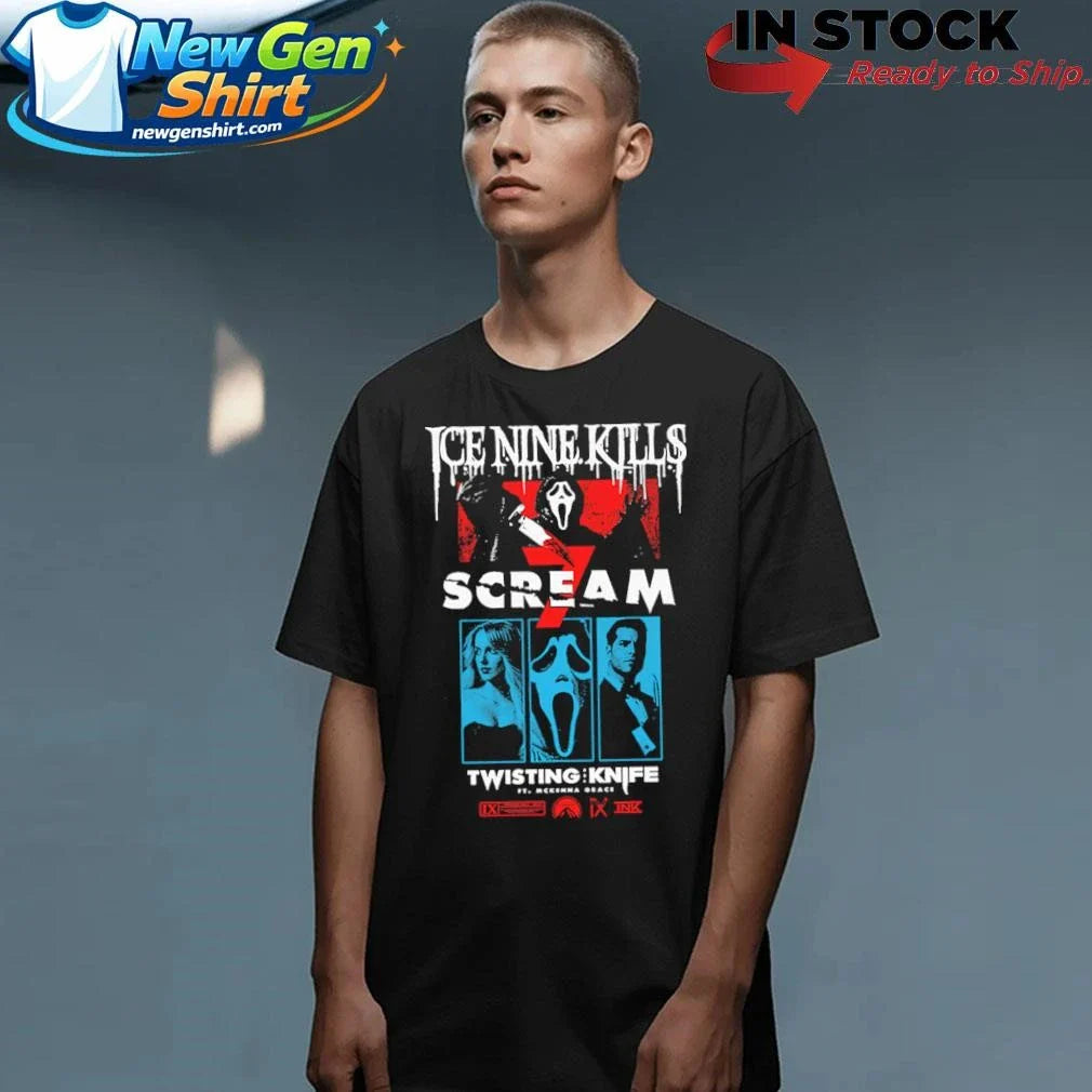 Ice Nine Kills Scream Twisting Knife Curtain Call Shirt