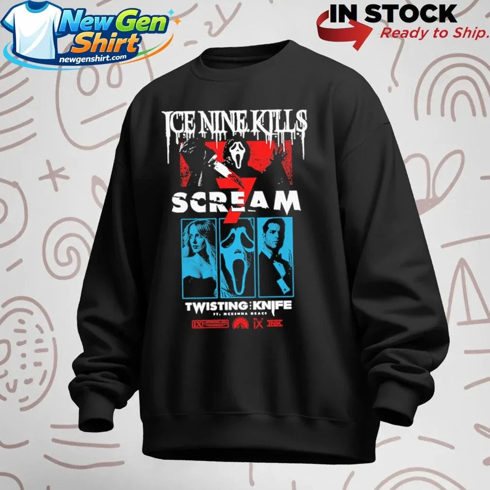 Ice Nine Kills Scream Twisting Knife Curtain Call Shirt