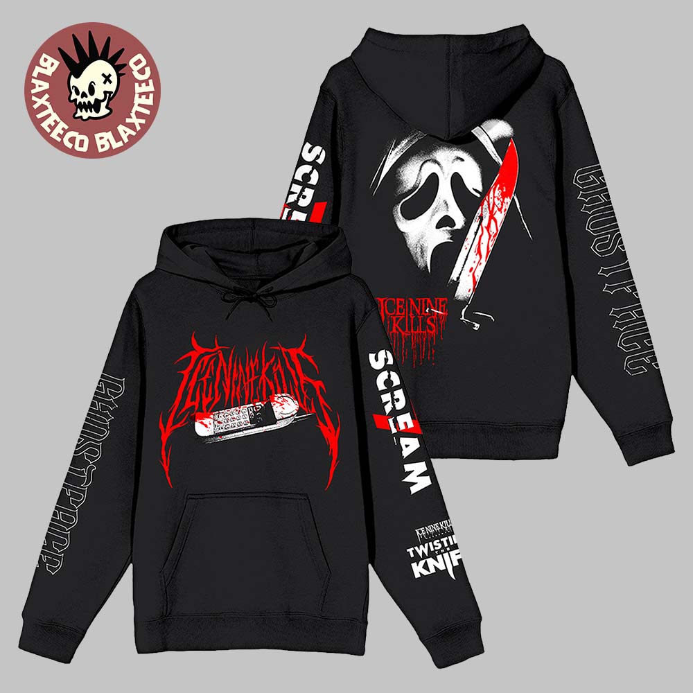 Ice Nine Kills X Ghost Face Scream 7 Nightmare On The Knife Part One Merch Last Call Hoodie