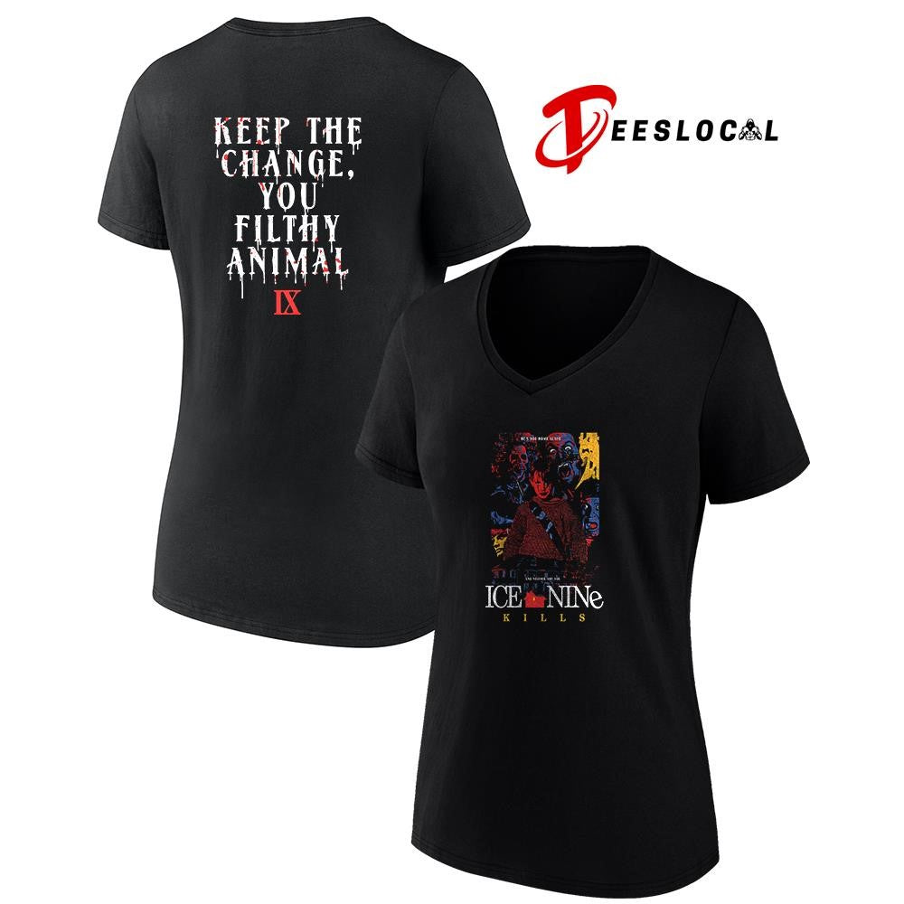 Ice Nine Kills x Home Alone keep the change you filthy animal graphic shirt