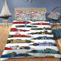 Iconic Formula 1 Cars Bedding Set (Duvet Cover & Pillow Shams)