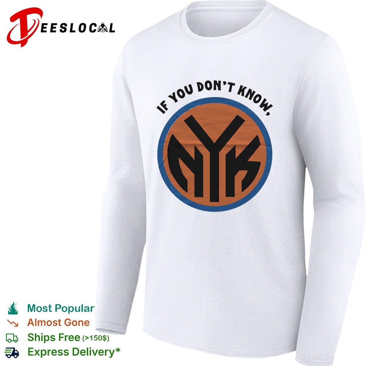 If you dont know NYK New York Knicks NBA basketball shirt